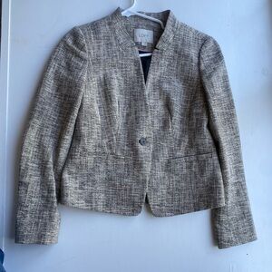 LOFT Women's Textured Tan Blazer